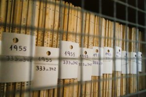 Foto eines Papier-Archivs