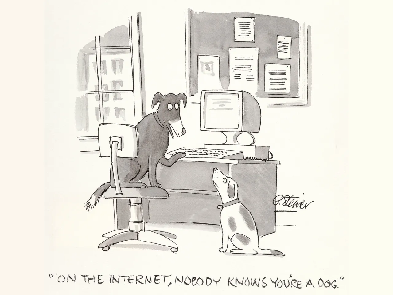 On the Internet, nobody knows you're a dog.