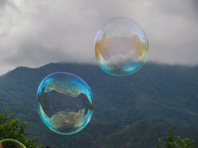 Ein paar Seifenblasen