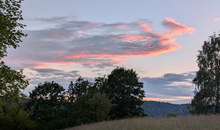 Wolken im Abendrot